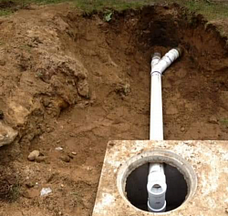 Septic tank repipe