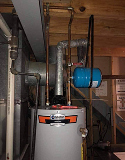 Kentucky code compliant tank style water heater